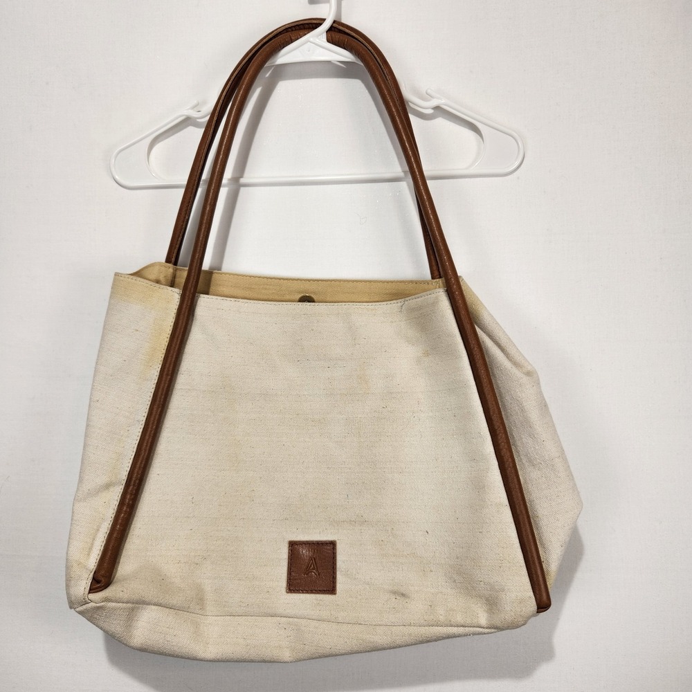 Able Women's Canvas Everyday Casual Shoulder Bag Beige/Brown